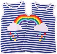 🌈 defahn toddler t shirt rainbow girls' clothing: tops, tees & blouses logo