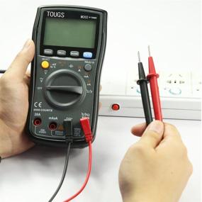 img 1 attached to ⚡️ Tough and Accurate: TOUGS M202 True-RMS Auto-Ranging Digital Multimeter with REL and Max/Min Data Hold – Ideal for Electricians