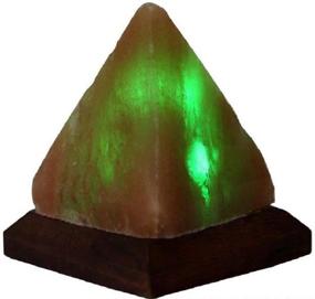 img 2 attached to 🏔️ Himalayan Salt Lamp Pyramid with USB Port: Multi-Colour Desk Lamp for a Soothing Ambiance