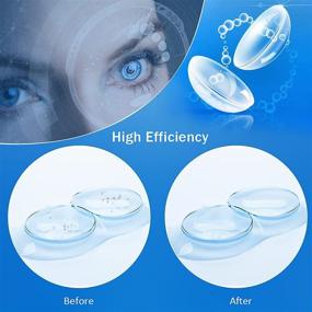 img 1 attached to 👁️ RMISODO 6-Piece Manual Contact Lens Cleaner: Plastic Lens Case Container for Effective Cleaning