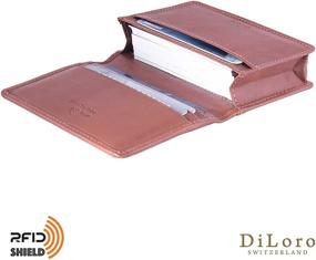 img 3 attached to Travel-Safe Leather Wallets: Men's Card Cases and Money Organizers with Blocking Technology