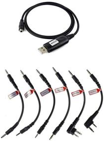 img 4 attached to 🔄 High-Quality Retevis 6 in 1 Two Way Radio Programming Cable with USB, Compatible with Motorola Baofeng UV-5R Retevis RT21 RT22 Yaesu FT-60R HYT TC-610 Walkie Talkies (1 Pack)