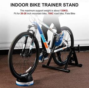 img 2 attached to ROCKBROS Bike Trainer Stand: Magnetic, Foldable Indoor Exercise Bicycle Training Stand with Adjustable Resistance - Ideal for Mountain and Road Bikes