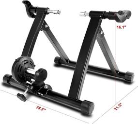 img 3 attached to ROCKBROS Bike Trainer Stand: Magnetic, Foldable Indoor Exercise Bicycle Training Stand with Adjustable Resistance - Ideal for Mountain and Road Bikes