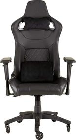 img 4 attached to Premium CORSAIR WW T1 Gaming Chair with Racing Design, Black: Enhance Your Gaming Experience