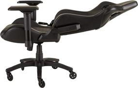 img 2 attached to Premium CORSAIR WW T1 Gaming Chair with Racing Design, Black: Enhance Your Gaming Experience