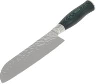 🔪 chef craft elite german santoku knife - 7 inch blade, 12-inch length, stainless steel/black: perfect for professional chefs logo