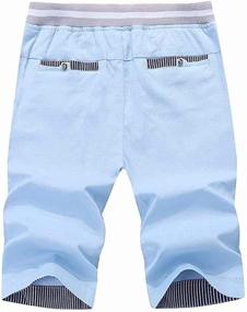 img 2 attached to 🩳 Versatile Blue Boys' Drawstring Shorts with Elastic Pockets by GUNLIRE
