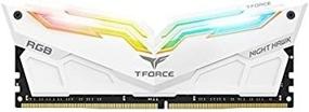 img 3 attached to 💡 TEAMGROUP T-Force Night Hawk RGB DDR4 16GB Kit SDRAM (2x8GB) 3000MHz (PC4-24000) CL16 Desktop RAM Module - TF2D416G3000HC16CDC01 (White)