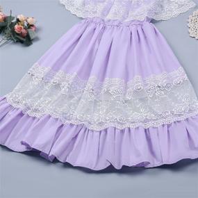 img 1 attached to 👗 Fioukiay Toddler Girl Wedding Princess Maxi Dress: Perfect Holiday Attire for Girls