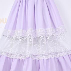 img 2 attached to 👗 Fioukiay Toddler Girl Wedding Princess Maxi Dress: Perfect Holiday Attire for Girls