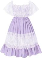 👗 fioukiay toddler girl wedding princess maxi dress: perfect holiday attire for girls logo