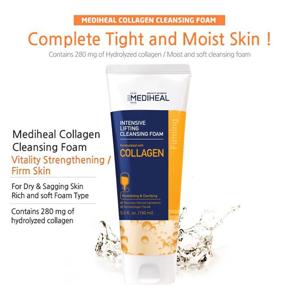 img 3 attached to 🧴 MEDIHEAL Collagen Lifting Cleansing Foam 150ml (5 fl.oz.) - Moisturizing Facial Cleanser, Rich Foam for Smooth & Elastic Skin, Replenishing and Soothing