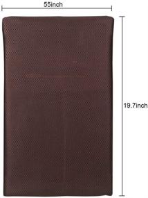 img 3 attached to Enxiem Brown Speaker Grill Cloth - High-Quality Stereo Mesh Fabric for Speaker Grills