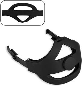 img 4 attached to 🎧 Orzero 1 Set Headband with 2 Head Cushion Compatible for Oculus Quest - Black. Adjustable Protective Strap with Exchangeable Features