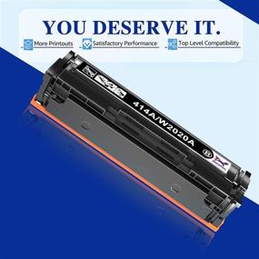 img 1 attached to 🖨️ HaloFox Compatible Toner Cartridge Replacement 4-Pack for HP 414A W2020A W2021A W2022A W2023A, for HP Color Laserjet M454dw M454dn & MFP M479fdw M479fdn Printer (Black Cyan Magenta Yellow)