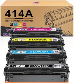 img 4 attached to 🖨️ HaloFox Compatible Toner Cartridge Replacement 4-Pack for HP 414A W2020A W2021A W2022A W2023A, for HP Color Laserjet M454dw M454dn & MFP M479fdw M479fdn Printer (Black Cyan Magenta Yellow)