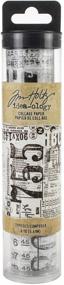 img 3 attached to 🦋 Tim Holtz Idea-Ology Collage Paper Rolls - Entomology, Botanical and Typeset - Bundle of Three Rolls: Unleash Your Creativity with Nature-inspired Designs!