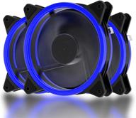 uphere 120mm blue case fan led silent fan for computer cases logo