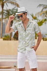 img 1 attached to COOFANDY Men's Button-Down Sleeve Shirts: Trendy Casual Clothing for Men