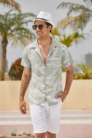 img 2 attached to COOFANDY Men's Button-Down Sleeve Shirts: Trendy Casual Clothing for Men