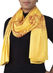 img 4 attached to Scarf Meditation Shawl Prayer Ganesha Women's Accessories for Scarves & Wraps