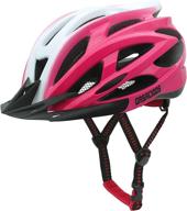 adjustable lightweight bike helmet with detachable visor & rear led light: specialized cycling helmet for adults - road and mountain biking logo