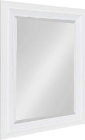 img 3 attached to 🪞 Whitley Framed Wall Mirror by Kate and Laurel, Size 23.5x29.5, White