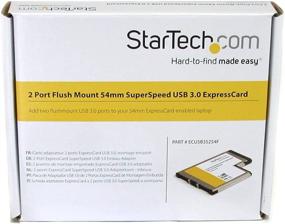 img 1 attached to Карта-адаптер StarTech.com SuperSpeed USB 3.0 - Двухпортовая контроллерная плата Flush Mount ExpressCard 54 мм с технологией UASP для ноутбука (ECUSB3S254F)