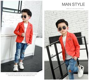 img 2 attached to SKY ST Fashion Blazers Casual 👦 Jackets for Boys in Suits & Sport Coats