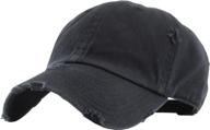 🧢 vintage washed distressed cotton dad hat baseball cap polo trucker adjustable unisex headwear - kbethos logo