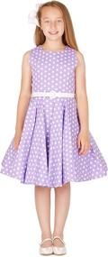 img 2 attached to Chic and Timeless: BlackButterfly Audrey Vintage Polka Girls' Dresses Collection