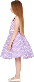 img 1 attached to Chic and Timeless: BlackButterfly Audrey Vintage Polka Girls' Dresses Collection