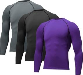 img 4 attached to Boyufitness Baselayer Compression Workout XX Large