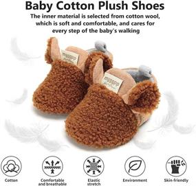 img 3 attached to 👶 TMEOG Soft Anti-Slip Sole Slipper Booties: Cozy Winter Shoes for Baby Boys & Girls - Infant Toddler First Walkers Shoes