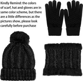 img 3 attached to FEPITO Pieces Womens Winter Knitted Outdoor Recreation