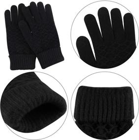 img 1 attached to FEPITO Pieces Womens Winter Knitted Outdoor Recreation