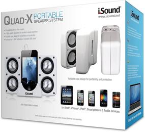 img 1 attached to 🔊 Revolutionize Your Sound Experience with the ISound Quad X Portable Speaker System