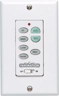 🌀 fanimation 3-speed ceiling fan wall control reversing - enhances fan speed & light, in white логотип