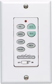 img 1 attached to 🌀 Fanimation 3-Speed Ceiling Fan Wall Control Reversing - Enhances Fan Speed & Light, in White