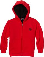 🧥 cozy warmth for boys - southpole kids solid sherpa fleece jacket logo