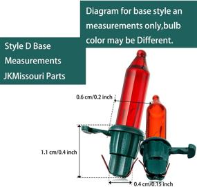 img 3 attached to Набор из 100 миниатюрных заменяемых лампочек для елочных гирлянд - декоративные лампочки на 2,5 вольта для елочек, 0,17 ампер, 0,42 ватт (зеленые и многоцветные)