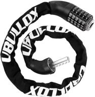 ubullox 3ft/4ft bike chain lock - 5-digit combination anti-theft bicycle lock, resettable bike lock chain for bicycles, motorcycles, and more logo