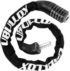 img 4 attached to UBULLOX 3FT/4FT Bike Chain Lock - 5-Digit Combination Anti-Theft Bicycle Lock, Resettable Bike Lock Chain for Bicycles, Motorcycles, and More