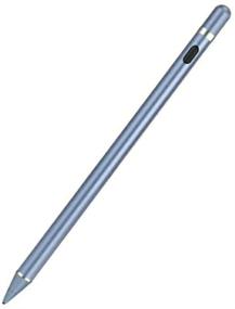 img 1 attached to 🖌️ Active Stylus Pens for Touchscreens - 1.5mm Fine Point Digital Pen - Rechargeable Stylus for iPad/Pro/Air/Mini/iPhone/Samsung/Tablet Drawing and Writing - Blue