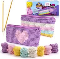 🎨 fun and creative 2 pcs locker hook starter pencil case craft kit - diy sewing, knitting & needlepoint art for kids and beginners logo