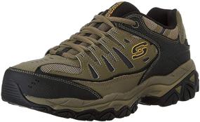 img 4 attached to Skechers Afterburn Fashion Sneakers Black Men's Shoes for Fashion Sneakers