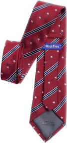 img 2 attached to Patriotic Stars and Stripes Necktie by KissTies