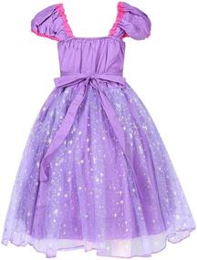 img 3 attached to 👸 Suyye Purple Princess Birthday Dress with Matching Accessories