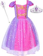 👸 suyye purple princess birthday dress with matching accessories логотип